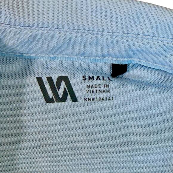 VRST Limitless Button Up Short Sleeve Shirt Performance Golf Prep Lt Blue Mens S - Picture 2 of 8